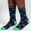 pack Bicycle Bamboo Socks Thought