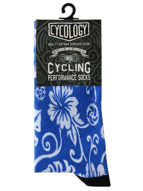 Cycology fietssokken Waimea blue