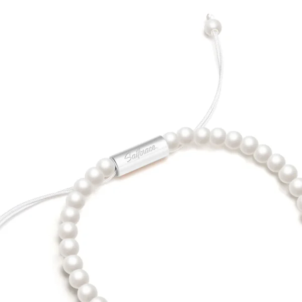 pearl silver fiets armbandje