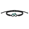 Braided fiets armbandje Sailbrace mint