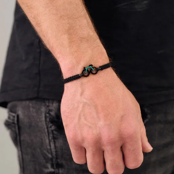 Braided fiets armbandje Sailbrace mint