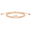 Braided fiets armbandje Sailbrace rose