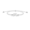 Braided fiets armbandje Sailbrace wit