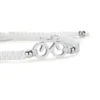 Braided fiets armbandje Sailbrace wit