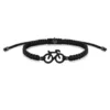 Braided fiets armbandje Sailbrace zwart