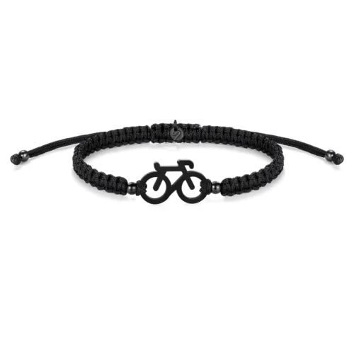 Braided fiets armbandje Sailbrace zwart
