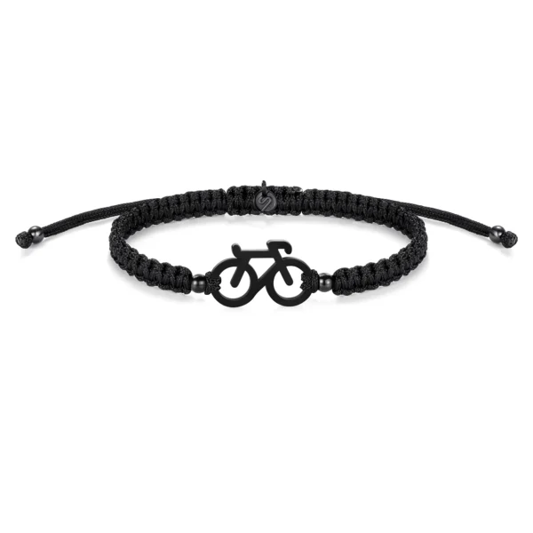 Braided fiets armbandje Sailbrace zwart