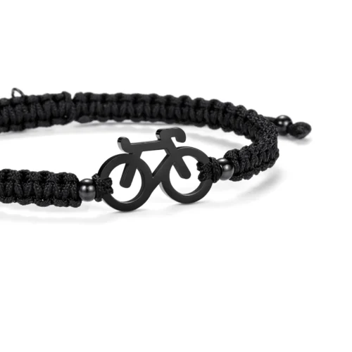 Braided fiets armbandje Sailbrace zwart