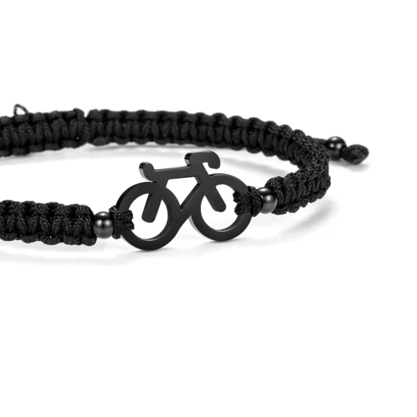 Braided fiets armbandje Sailbrace zwart