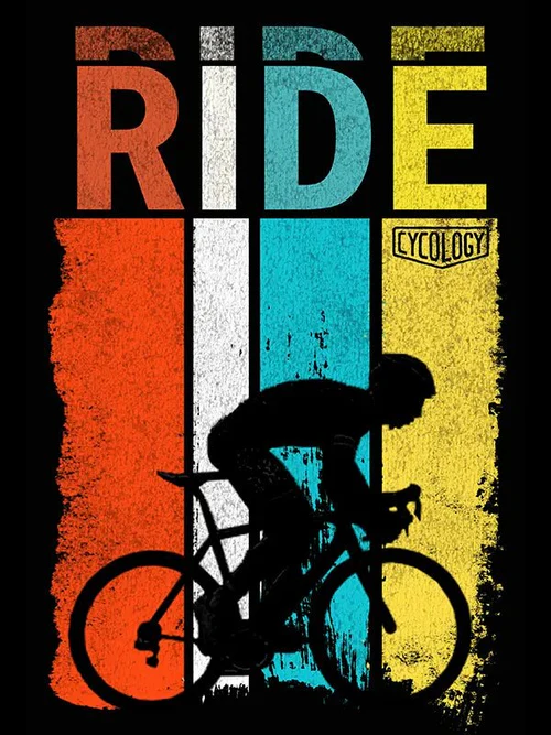 Cycology Ride T shirt navy