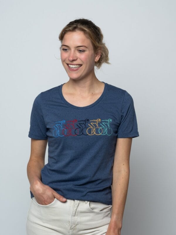 Le Patron WMN Peloton T shirt blauw Le Patron WMN Peloton T shirt blauw