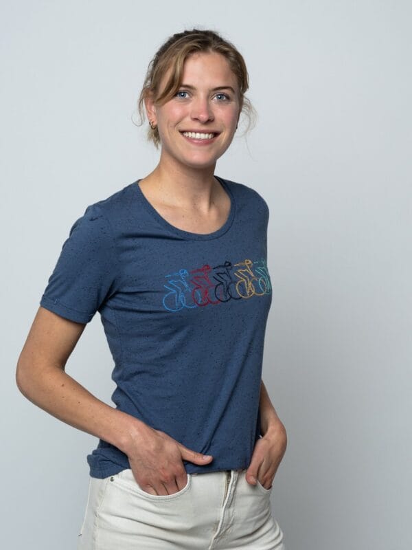 Le Patron WMN Peloton T shirt blauw Le Patron WMN Peloton T shirt blauw