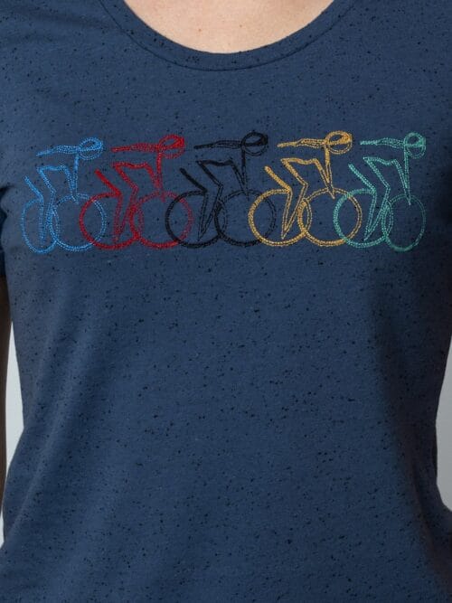 Le Patron WMN Peloton T shirt blauw