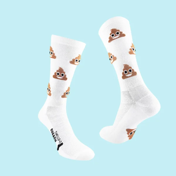 fietssokken Poop Emoji Snelle Sokken