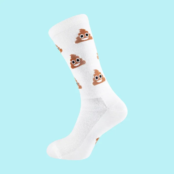 fietssokken Poop Emoji Snelle Sokken