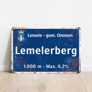 Lemelerberg fietsbord KOM Attack