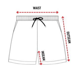 Narwal zwembroek maattabel