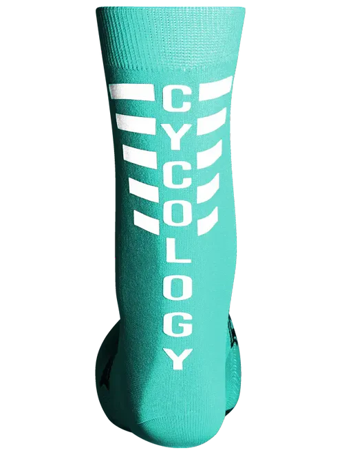 reflecterende fietssokken Cycology aqua