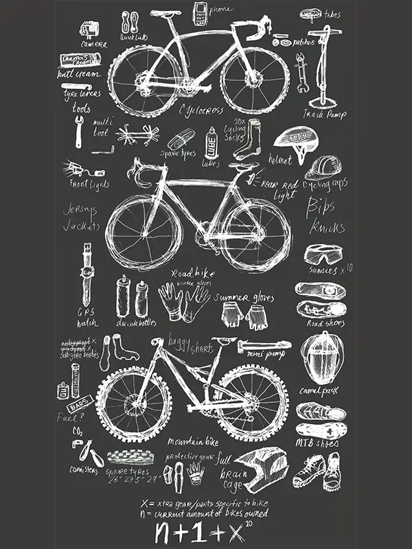 Bike Maths Charcoal T shirt Cycology Bike Maths Charcoal T shirt Cycology