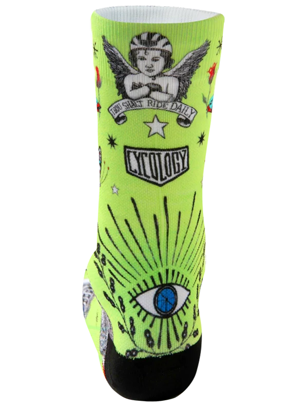 Cycology Tattoo Cycling Socks