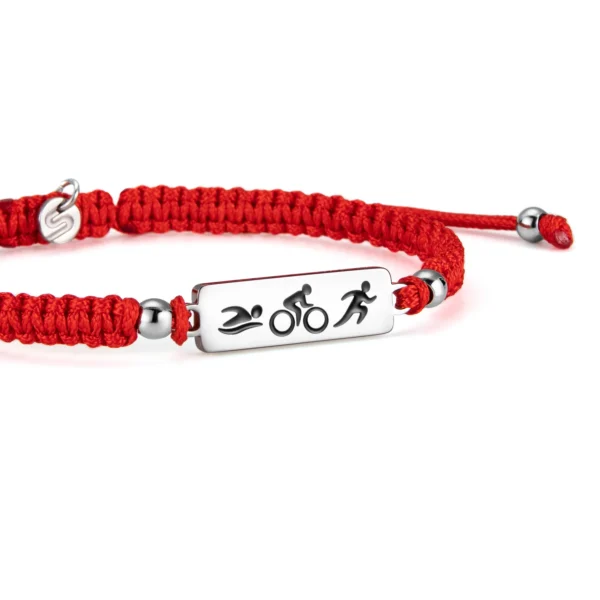 Iron Triathlon Braided Bracelet