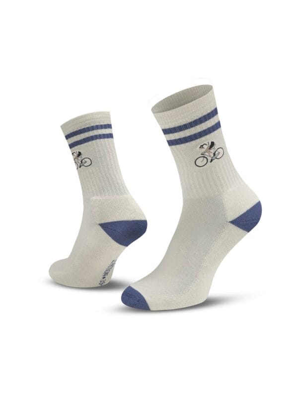 Le Patron sokken Crew Cyclist blue