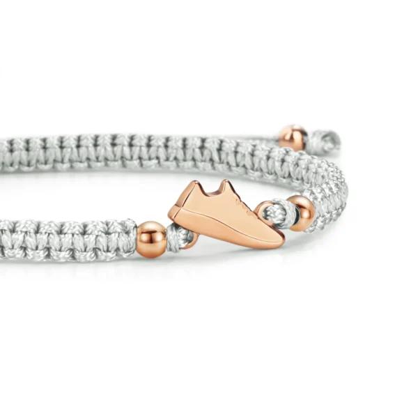 Runner Braided Bracelet rose grijs Sailbrace