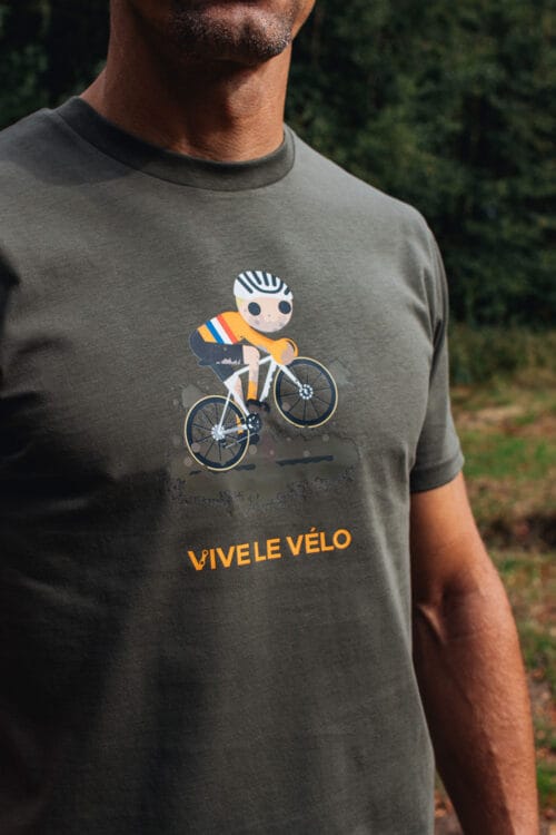CX Dutch T Shirt Vive le Velo Khaki
