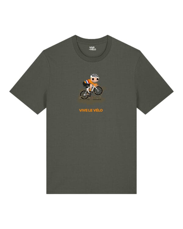 CX Dutch T Shirt Vive le Velo Khaki