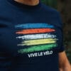 World Champion DNA T Shirt Vive le Velo Navy World Champion DNA T Shirt Vive le Velo Navy