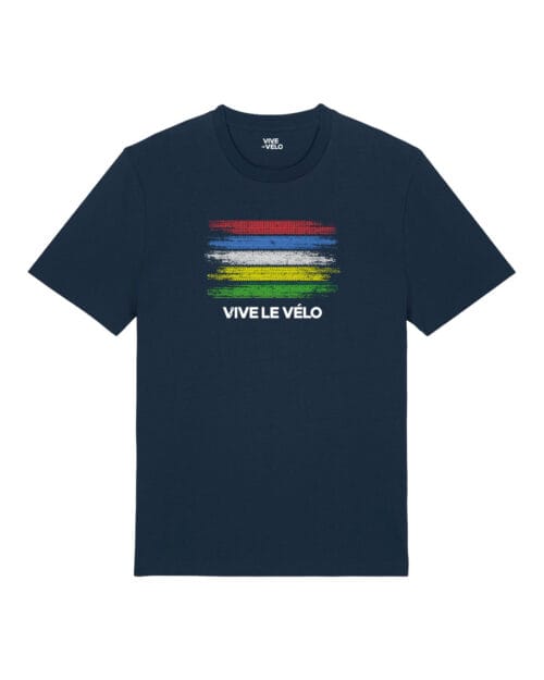 World Champion DNA T Shirt Vive le Velo Navy