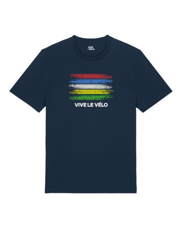 World Champion DNA T Shirt Vive le Velo Navy