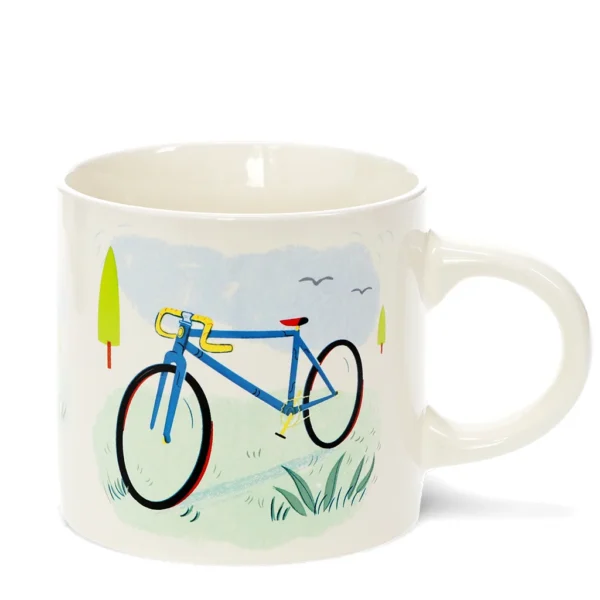 Cyclist mok racefiets