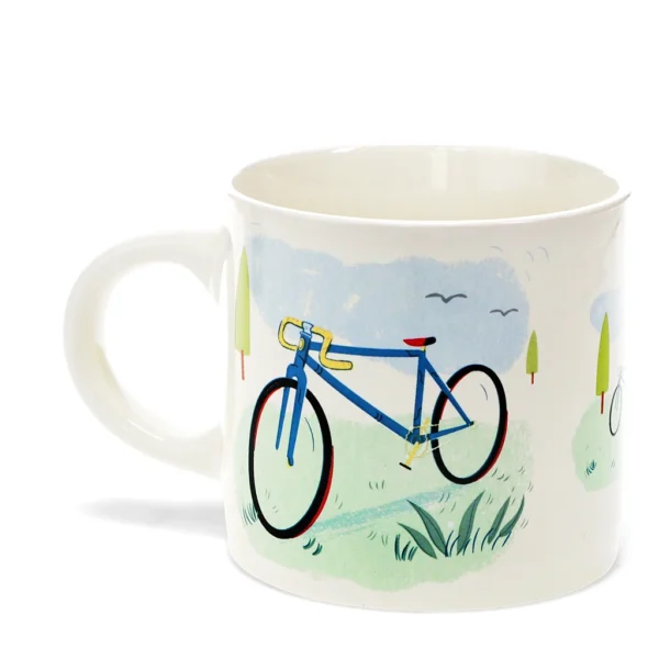 Cyclist mok racefiets