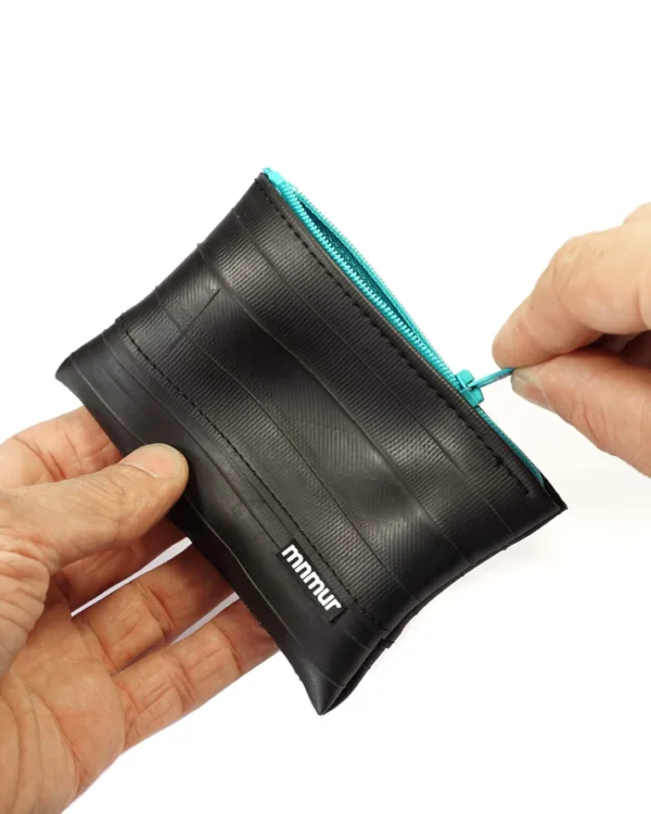 pocket portemonnee gerecyclede binnenband blauw