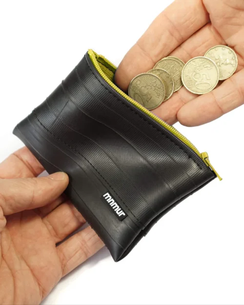 pocket portemonnee gerecyclede binnenband geel