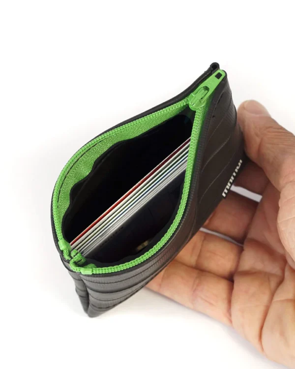 pocket portemonnee gerecyclede binnenband groen