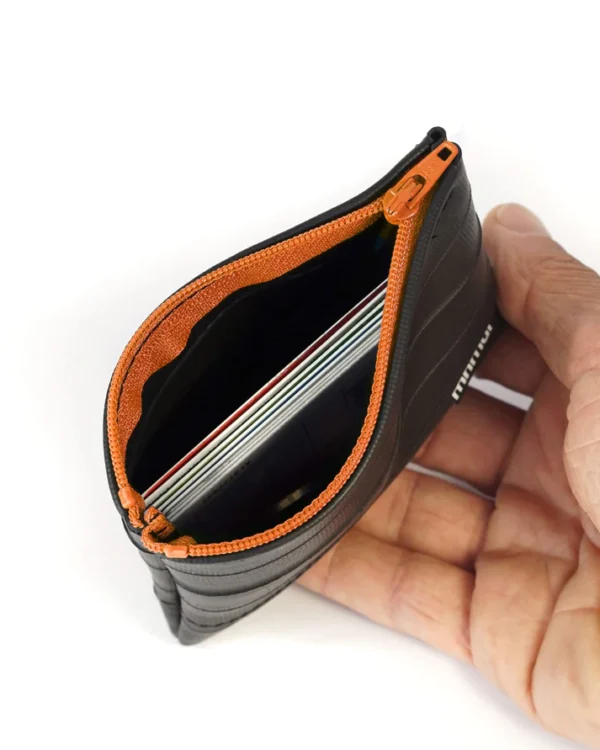 pocket portemonnee gerecyclede binnenband oranje