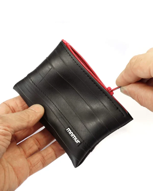 pocket portemonnee gerecyclede binnenband rood