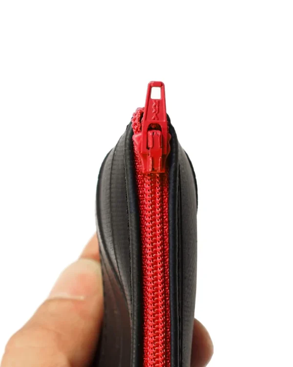 pocket portemonnee gerecyclede binnenband rood