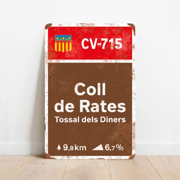 wielerbord Coll de Rates KOM Attack
