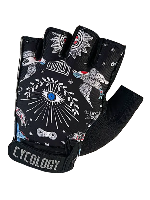 Tattoo fietshandschoenen Cycology