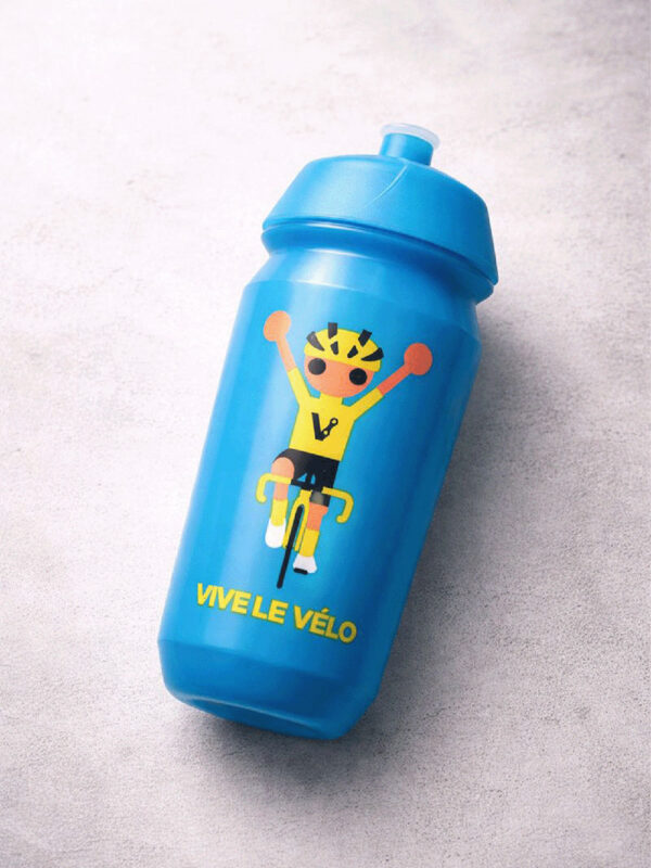 Bidon Odieltje Vive le Velo blauw