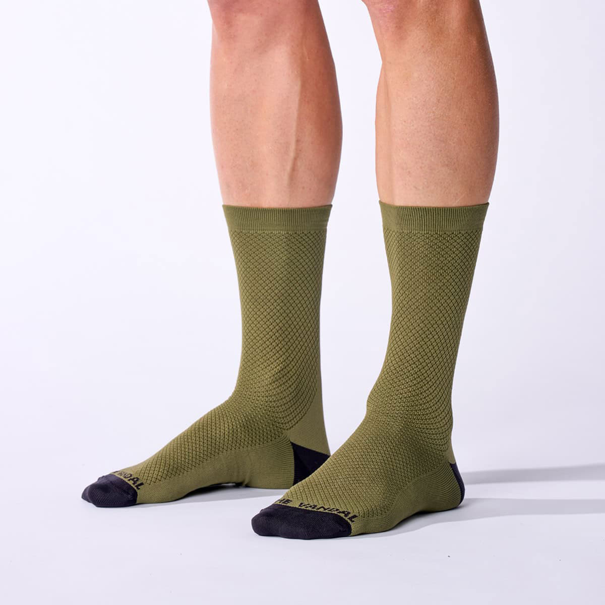 Essential Khaki performance fietssokken (The Vandal)
