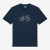 Fixie T shirt Vive le Velo Navy