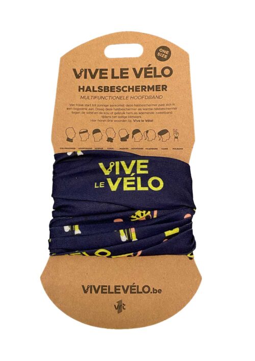 Vive le Velo halsbeschermer Odieltje gele trui