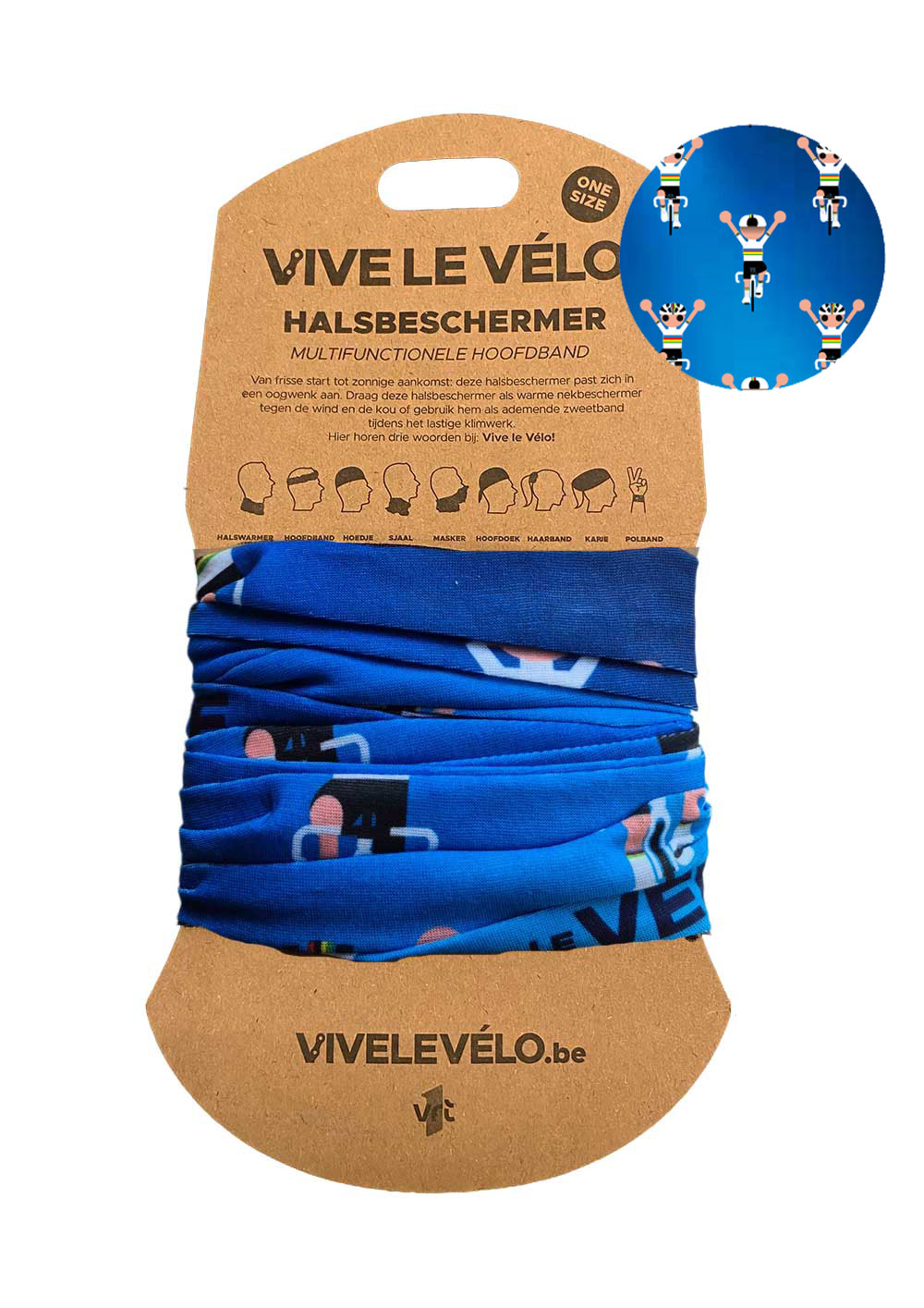 Vive le Vélo Buff – Neck Tube Odieltje Weltmeister (blau)