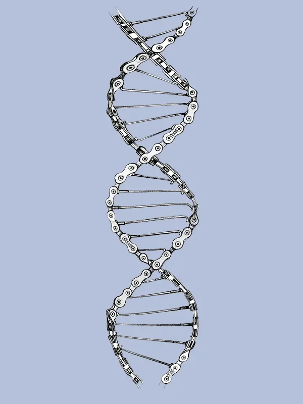 DNA Cycology T shirt blauw