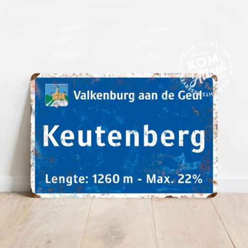 Keutenberg fietsbord KOM Attack