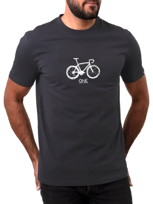 One is never Enough charcoal T shirt